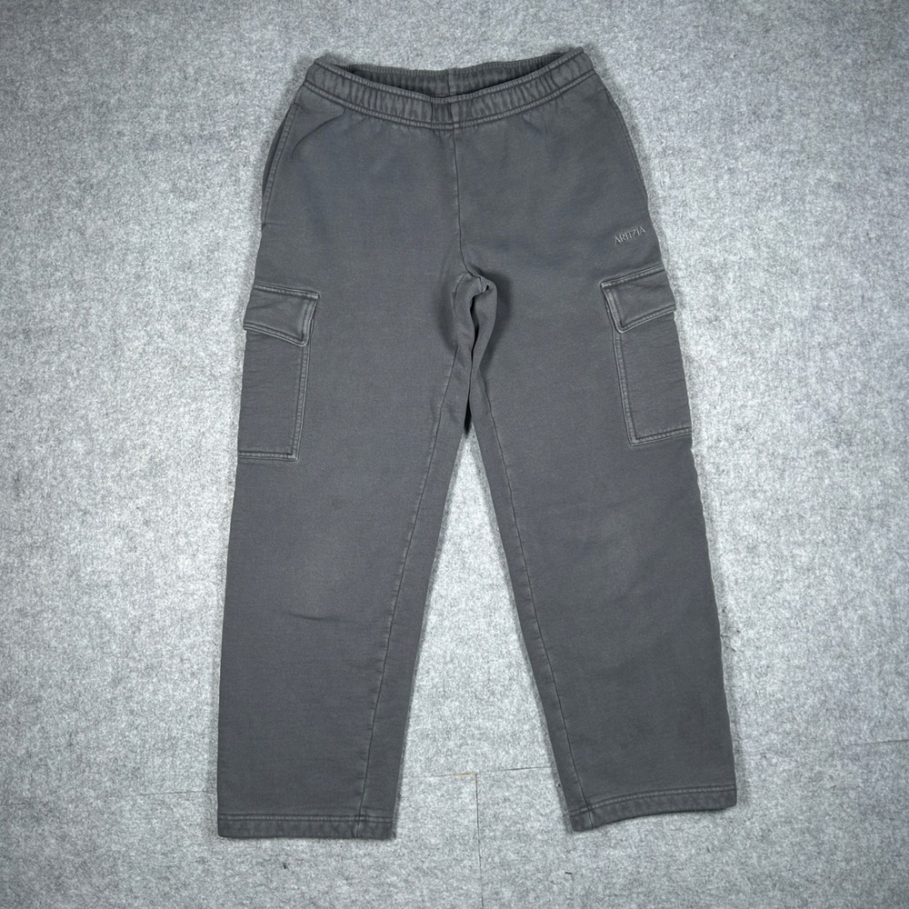 Aritzia Sweatpants Women S Grey Tna Mega Cargo Sweatfleece Gorpcore Streetwear